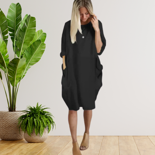 Tifanny - Loose long sleeve sack dress