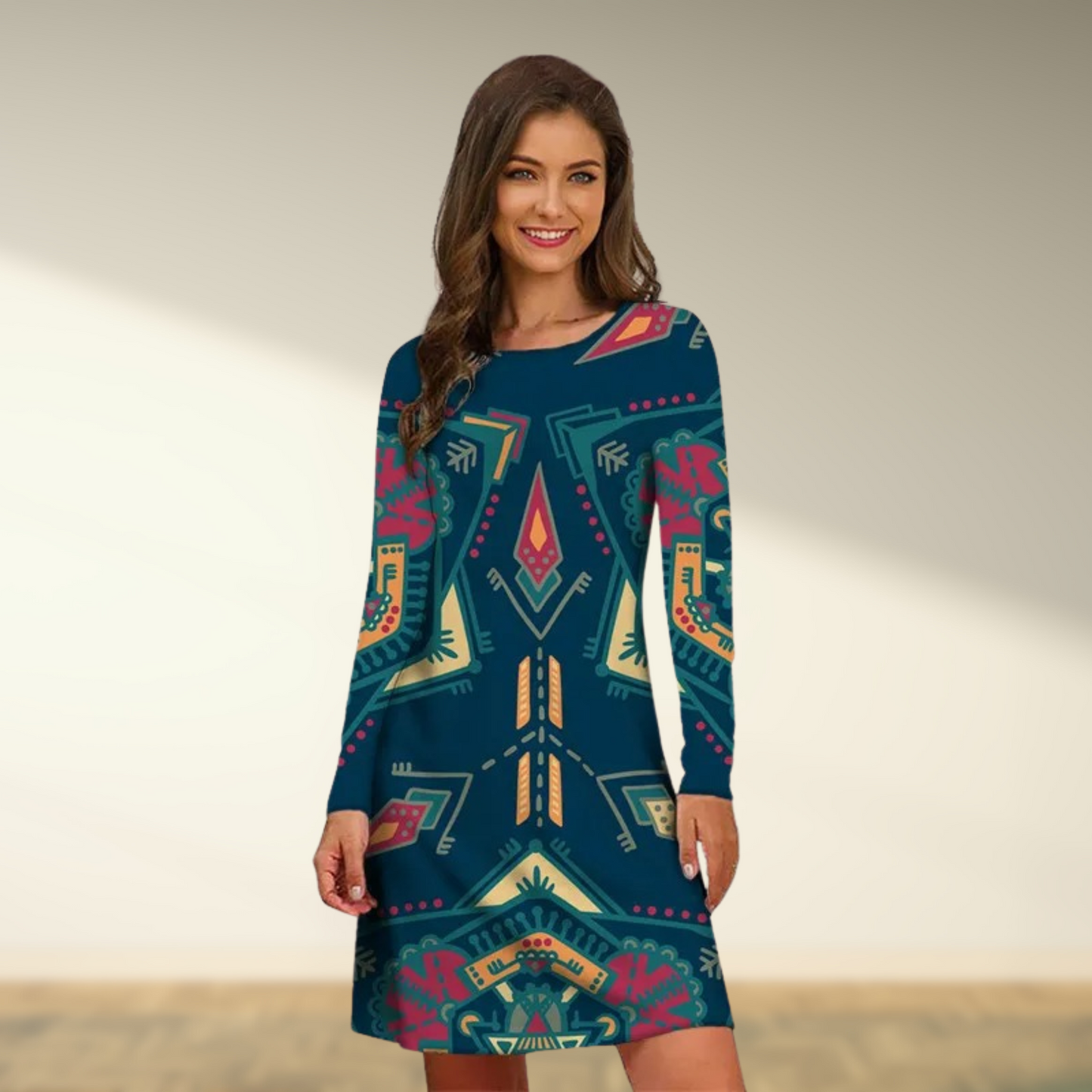 Charlotte - Vintage Long Sleeve Dress for Women