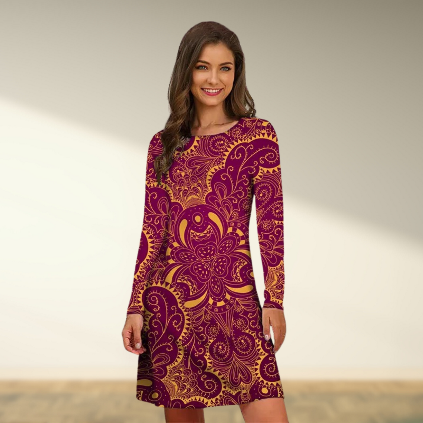 Charlotte - Vintage Long Sleeve Dress for Women