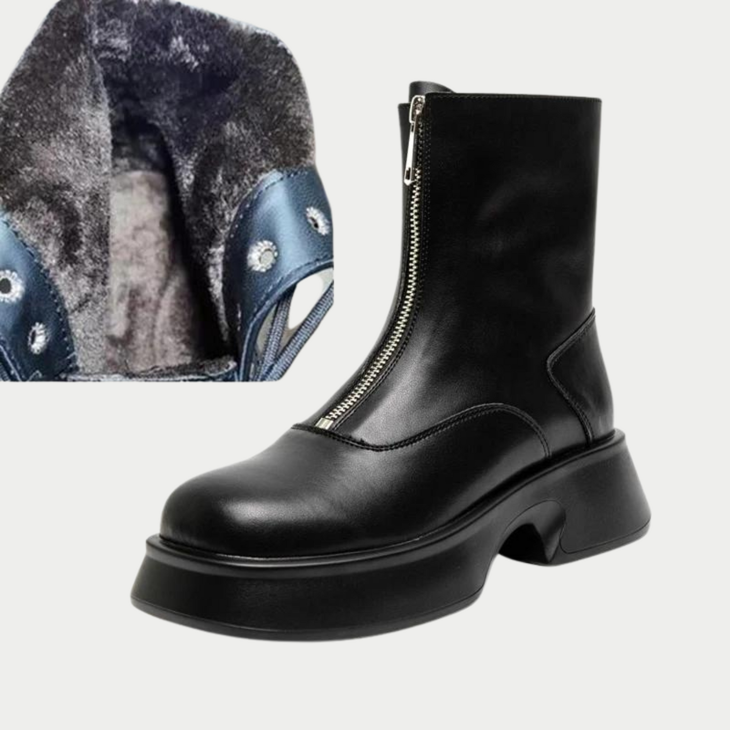 Alice - Echt leer Fashion Fur Winter Boots