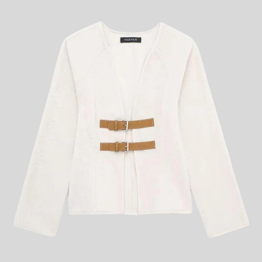 Ida - Woman vintage buckle coat