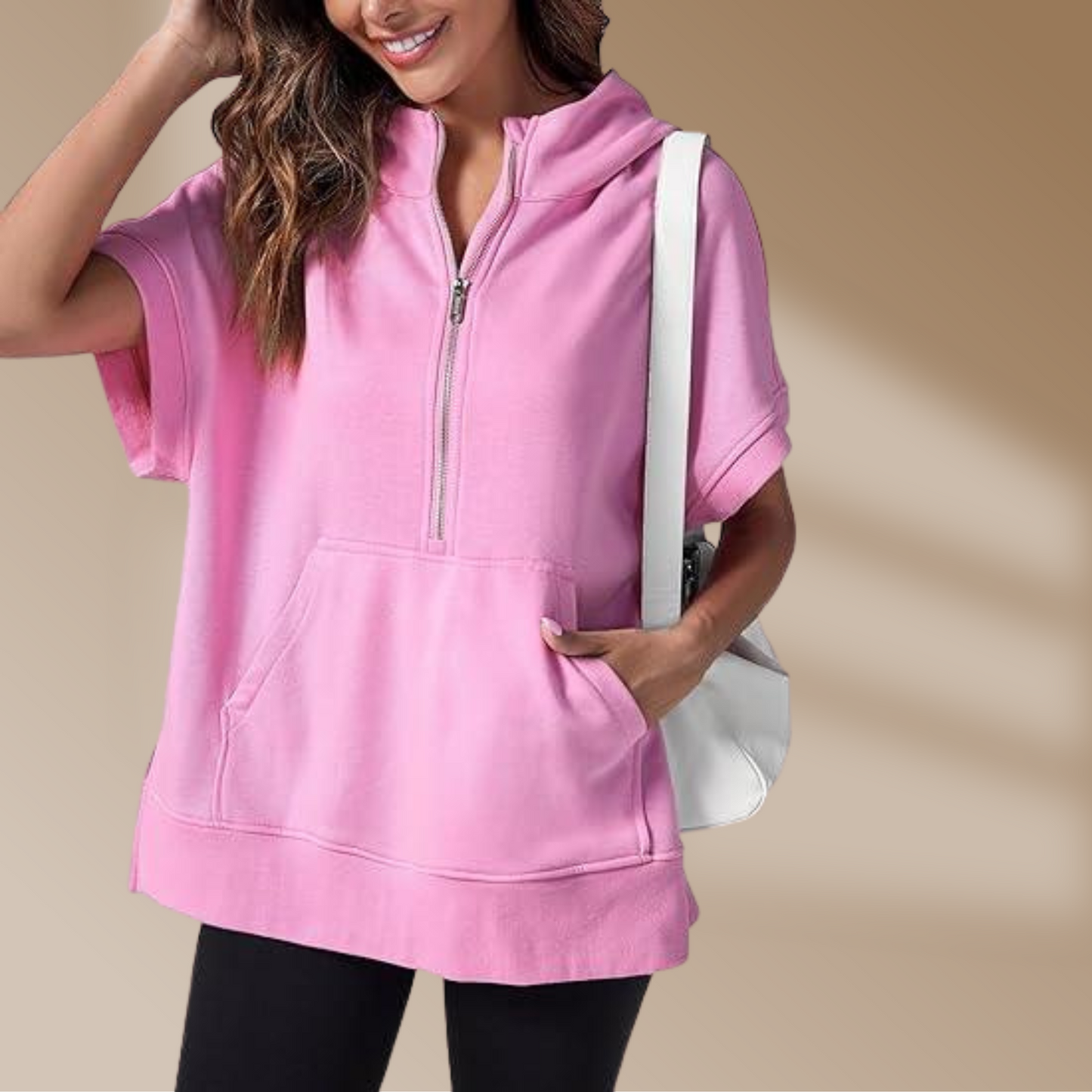 Florentine - Women's Plus Size Half Zip Sweatshirt