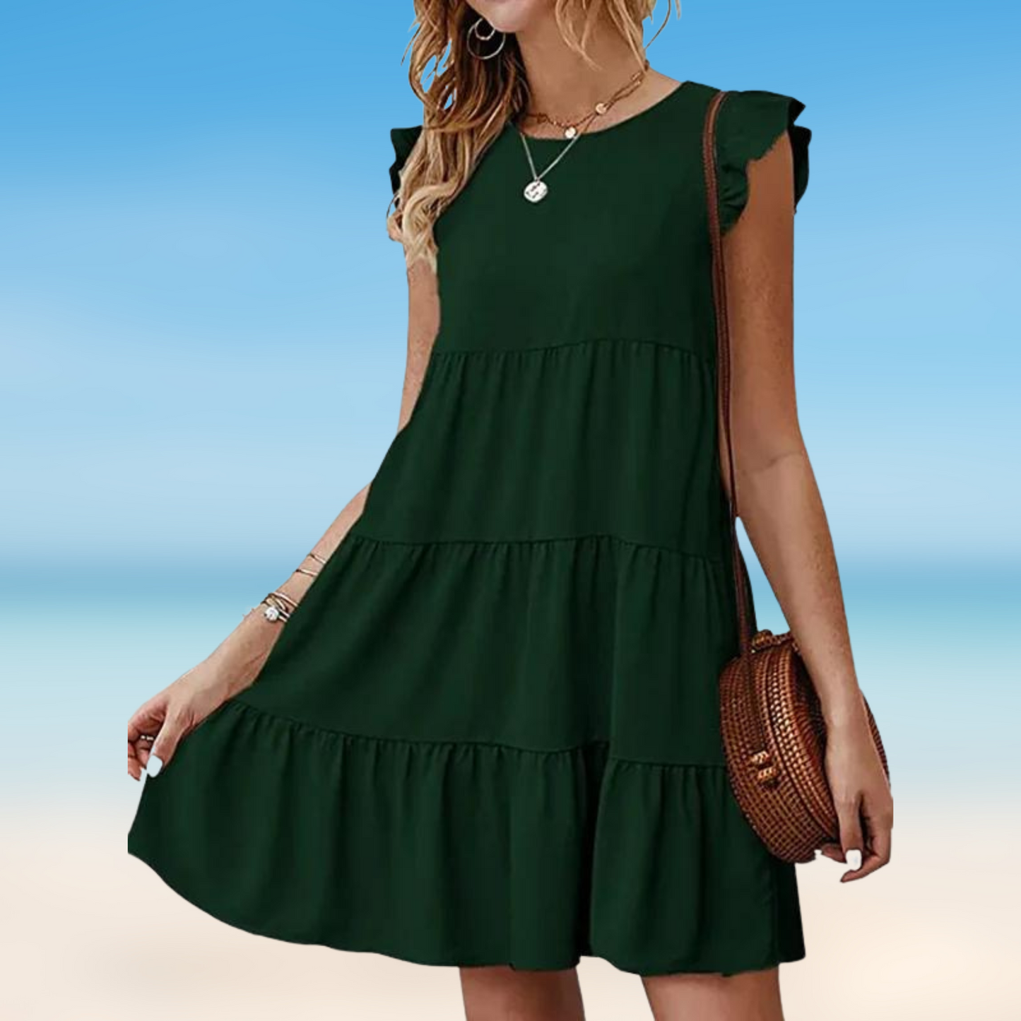 Odella - Elegant mini dress with ruffles