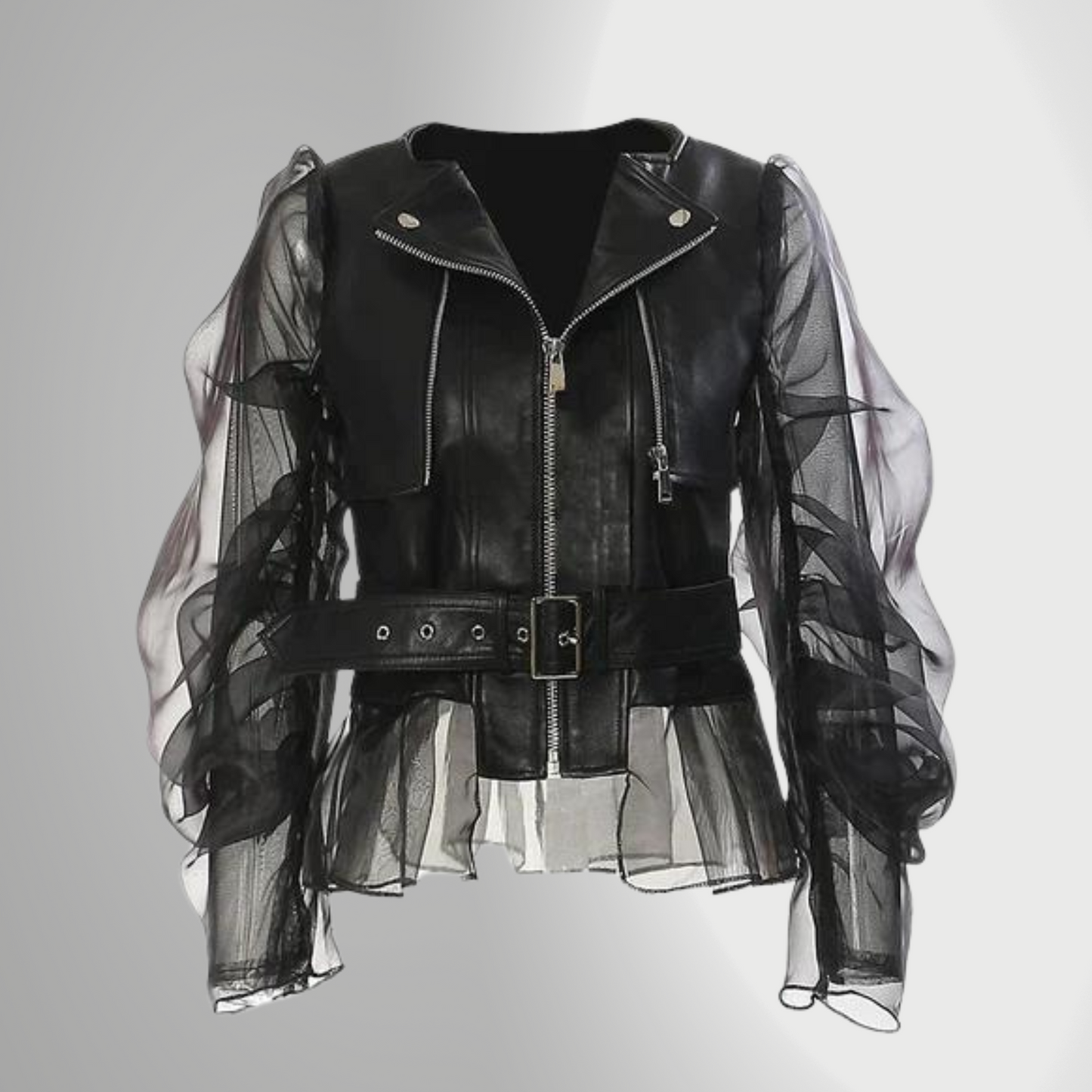 Penelope - Elegant leather jacket for women