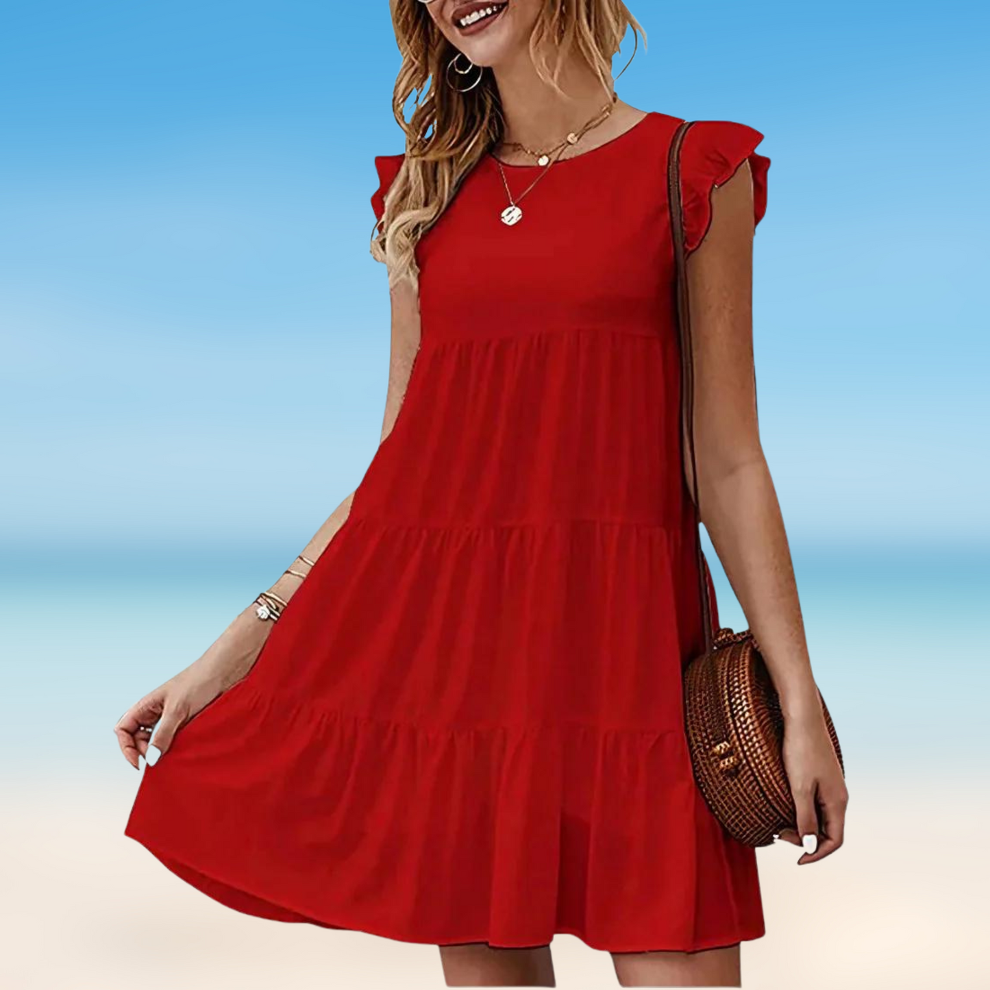 Odella - Elegant mini dress with ruffles