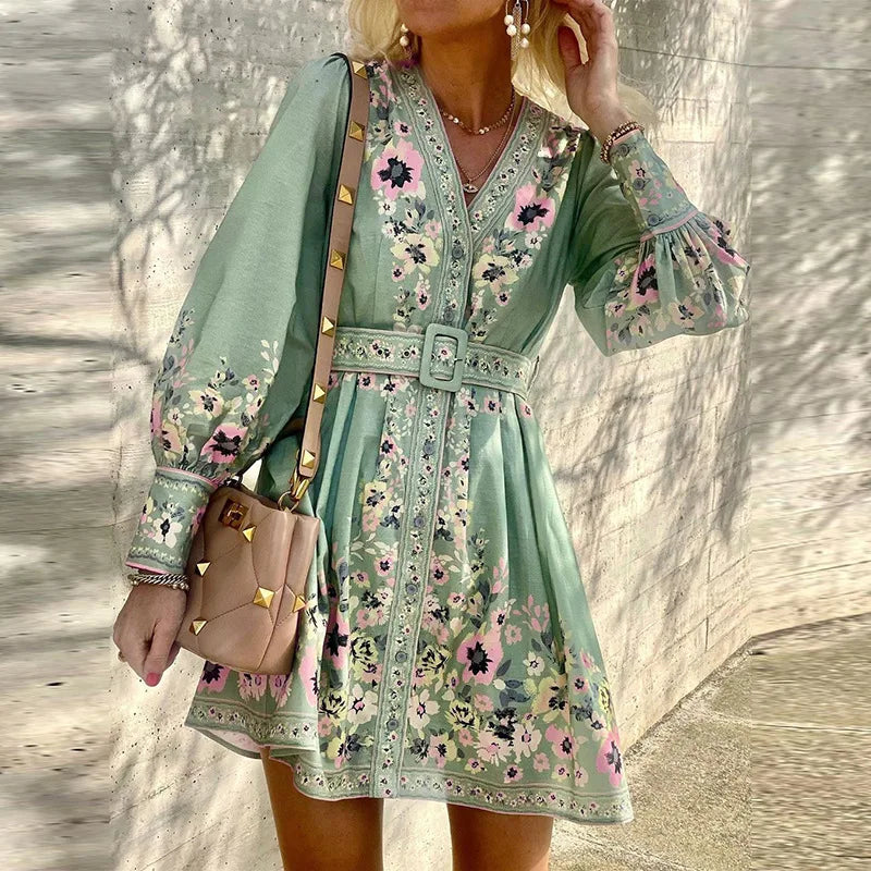 Silvana - Bohemian mini dress