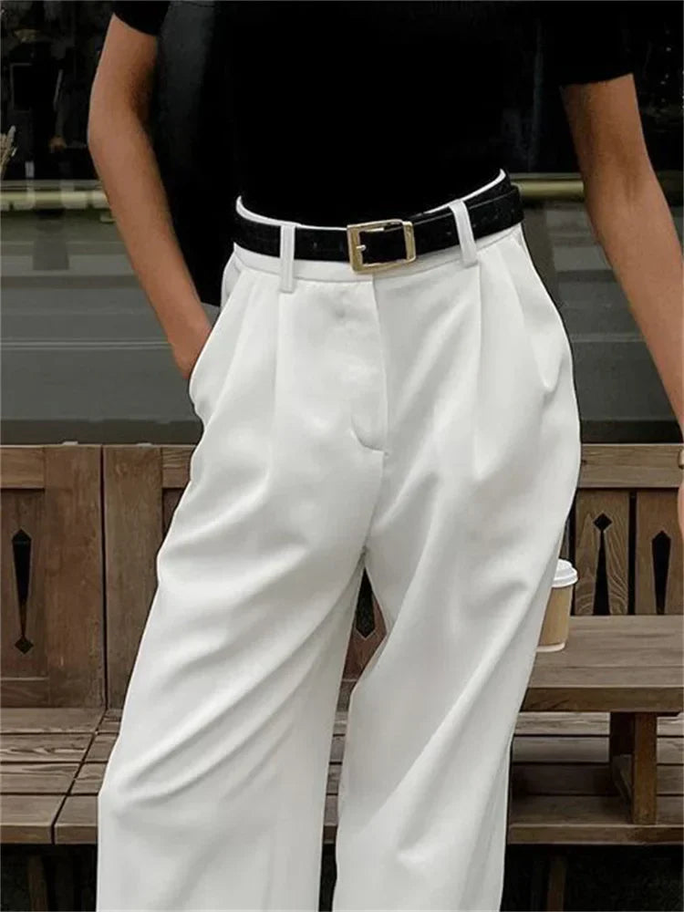 Olivia | Witte chino broek