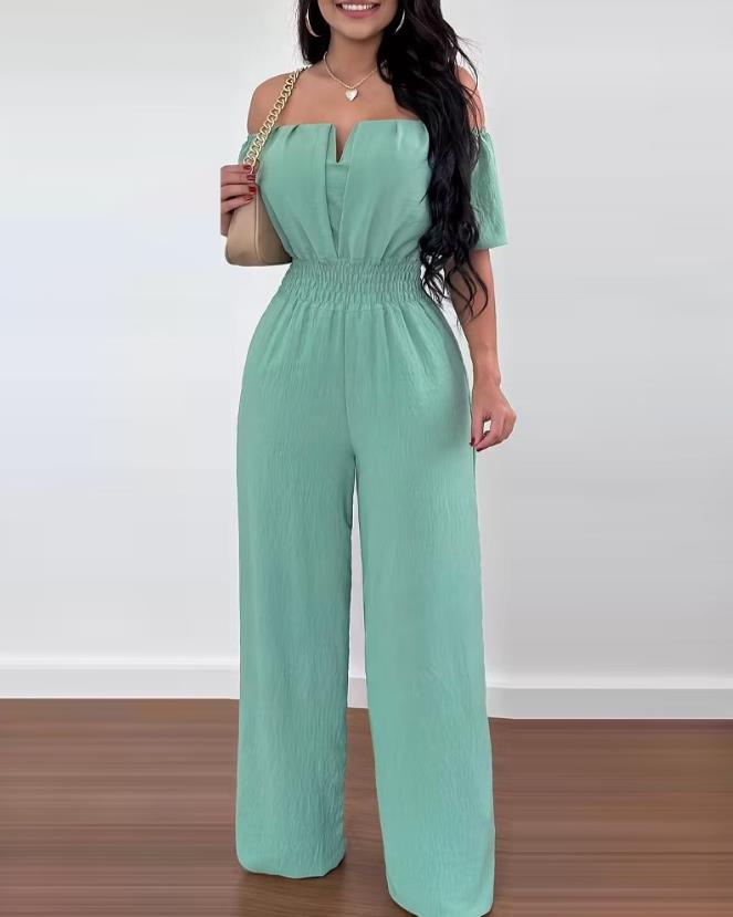 Off-shoulder jumpsuit