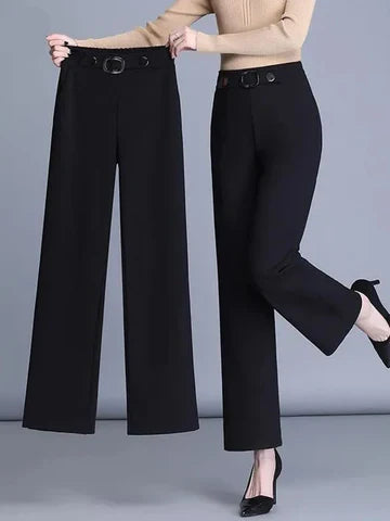 Sophrona - Pantalon large taille haute pour femme