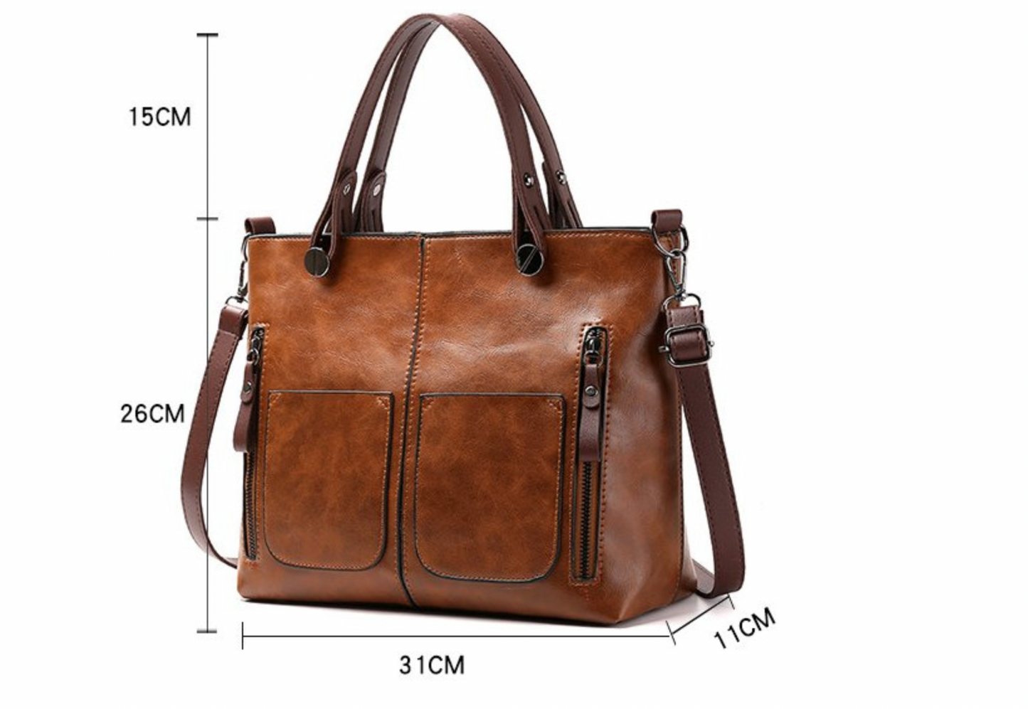 Elly - Ladies Vintage Leather Shoulder Bag 