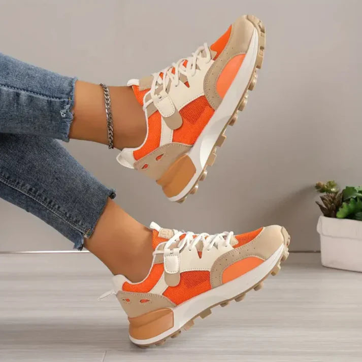 Calliope - Baskets décontractées colorblock pour femme