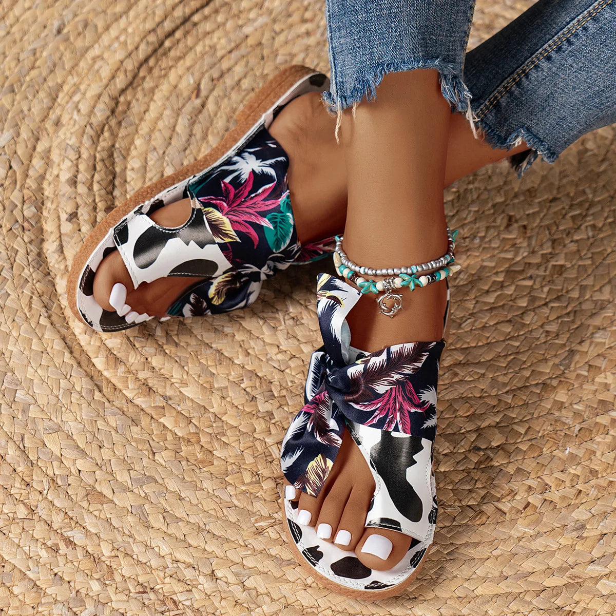 Hazel - Printed sandals for women