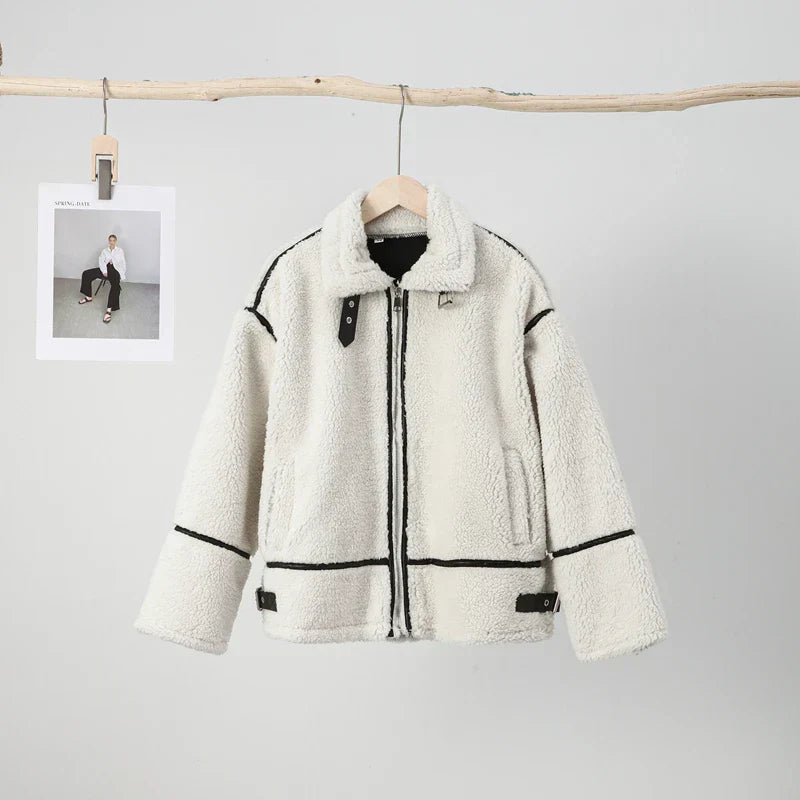 Lotte - Casual Lambswool Coat