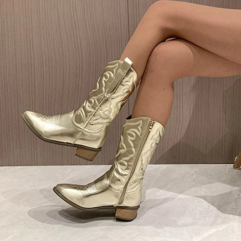 Gabriella - elegante comfortabele cowboylaarzen