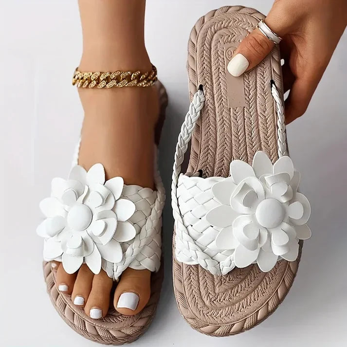 Audrey - Trendy boho geweven mocassins