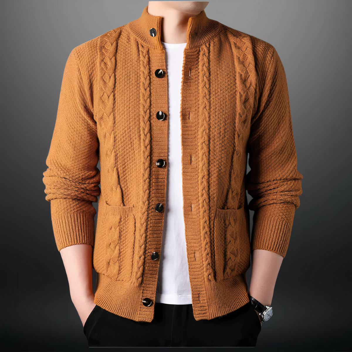 Gilet tricoté tendance pour homme - Toby