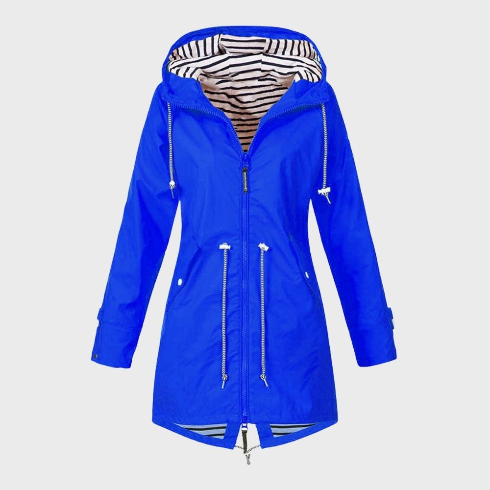 Trendy long raincoat for women