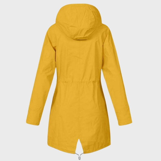 Trendy long raincoat for women