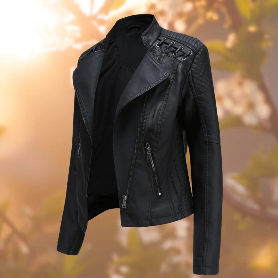 Lana - Stylish and timeless women's leather jacket