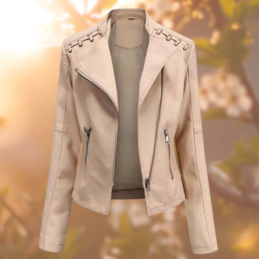 Lana - Stylish and timeless women's leather jacket