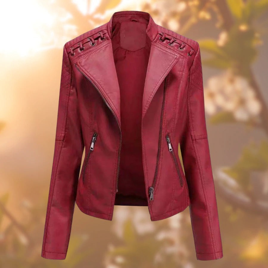 Lana - Stylish and timeless women's leather jacket