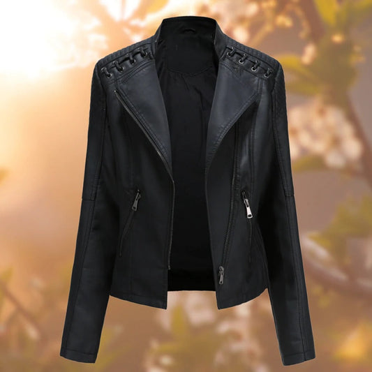 Lana - Stylish and timeless women's leather jacket