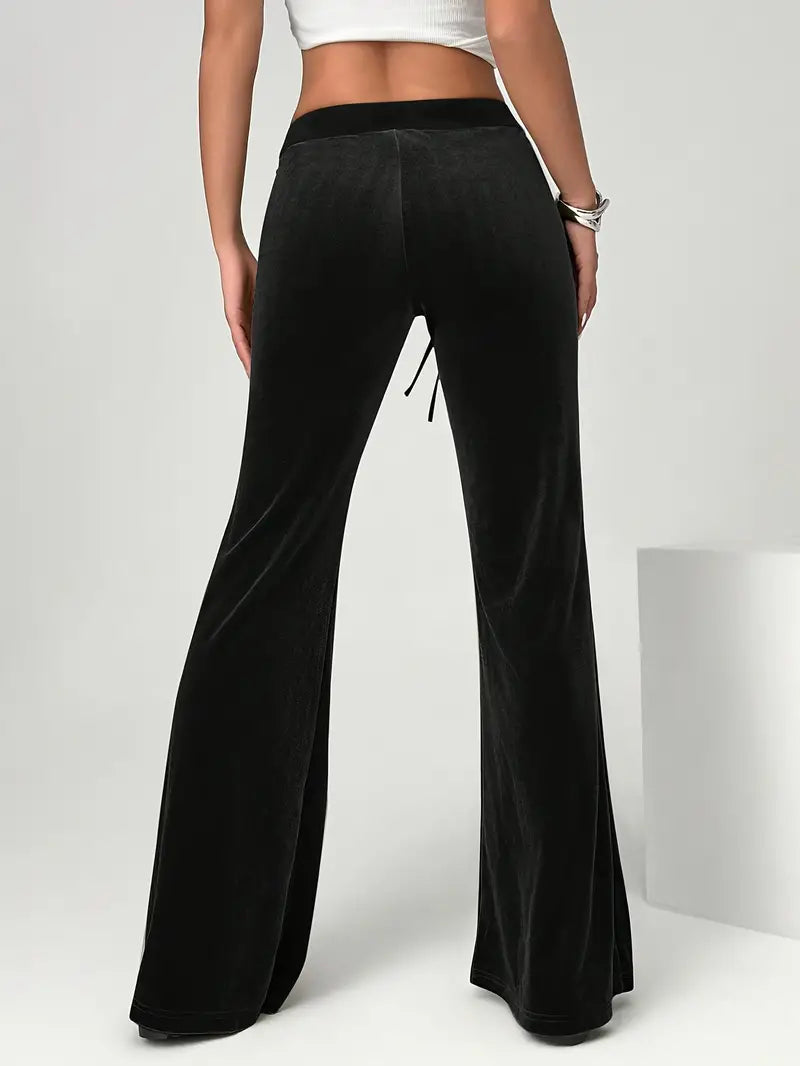 Agatha - Velvet wide trousers for women