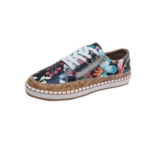 Daphne - Floral vulcanized shoes for women