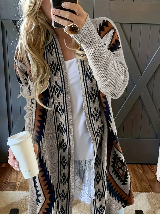 Beatrice - Boho-Chic Open Front Cardigan