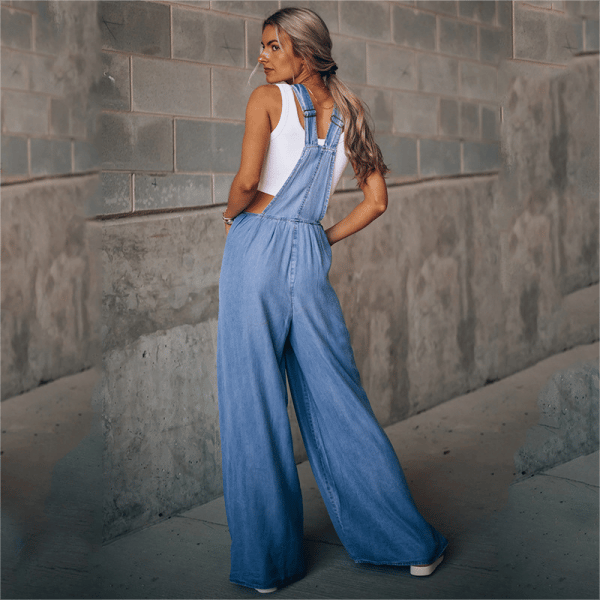 Domika - Dames denim jumpsuit