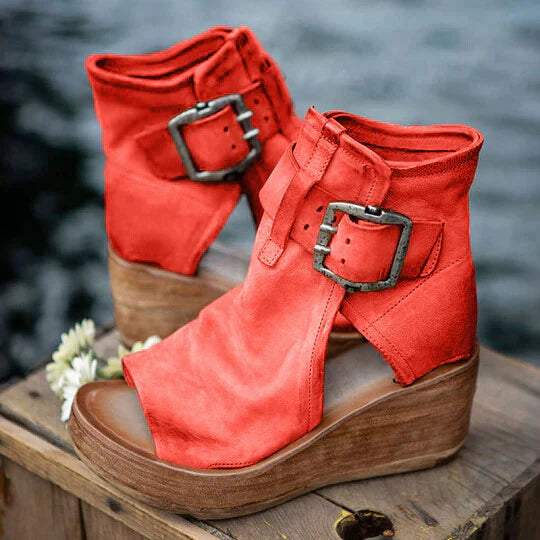 Shina -Boho wedge sandals for women 