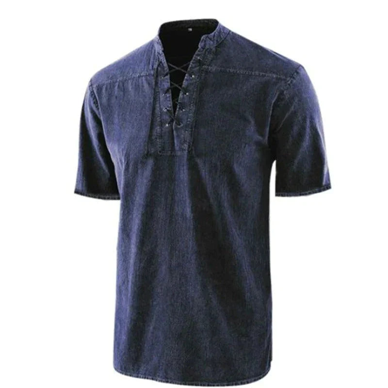 Hanski - Chemise col V pour homme