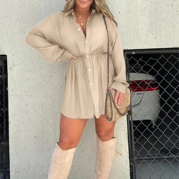 Marcelina - Long Sleeve Romper Dress