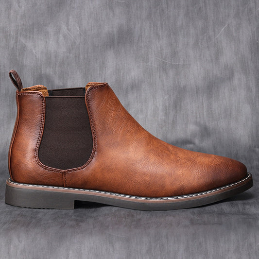 Chelsea leather boots for men - Gerno