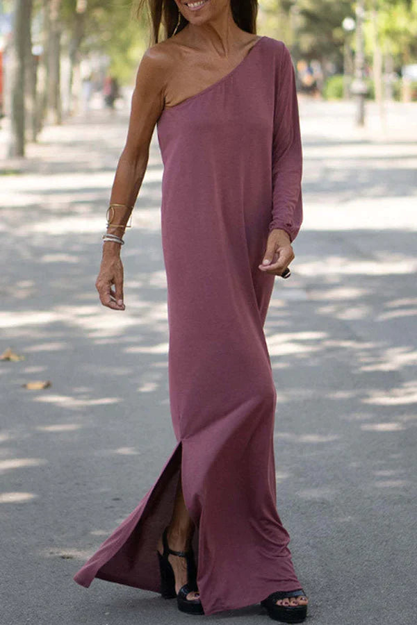 DIxie - Robe longue asymétrique