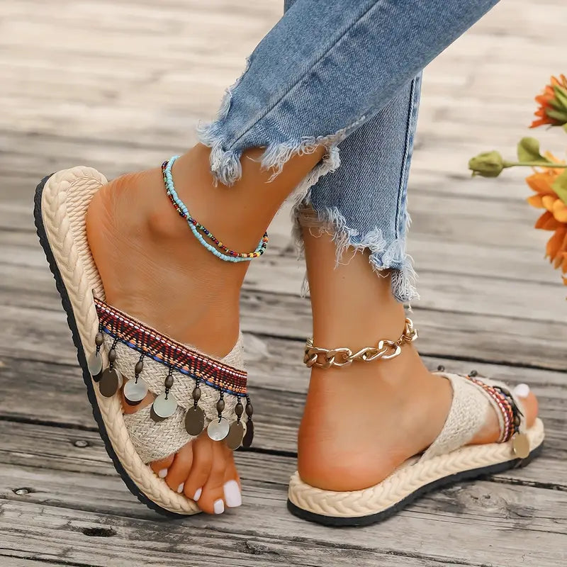 Glenda - Crisscross sandals for women