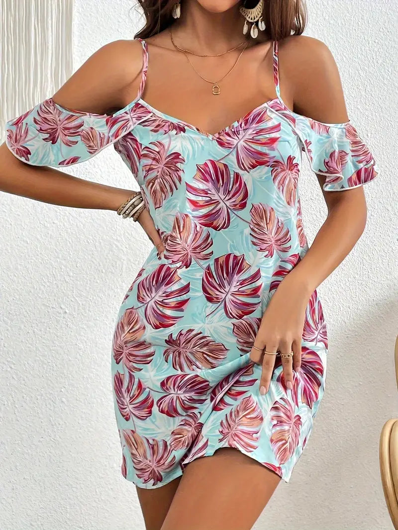 Cora - Off-the-shoulder bloemenjurk