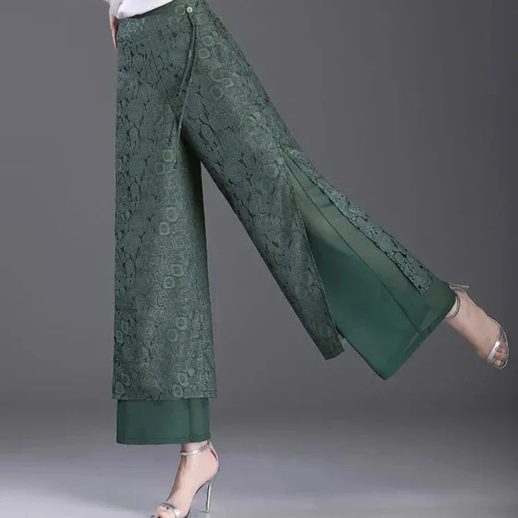 Agatha - Double layered wide trousers