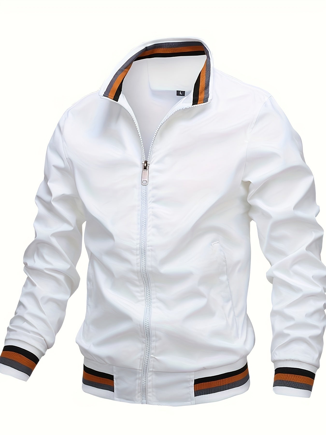 Casual Jacket - Solid Color - Polyester - Perfect for Fall and Winter