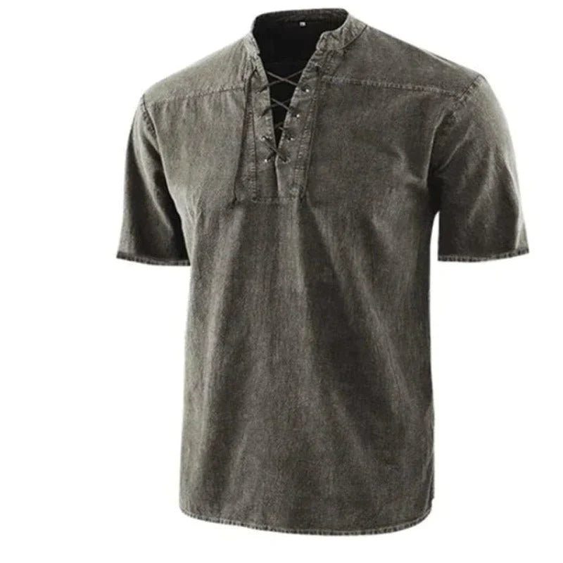 Hanski - Chemise col V pour homme