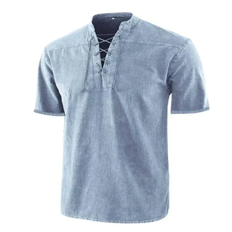 Hanski - Chemise col V pour homme