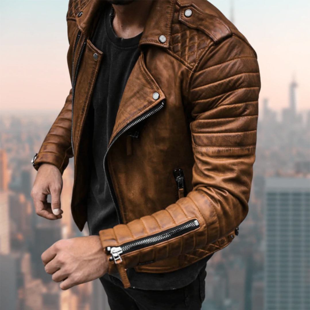 Veste motard en cuir – Ryder