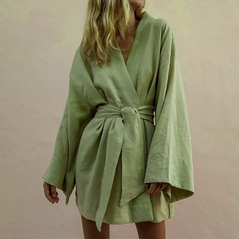 Robe kimono verte