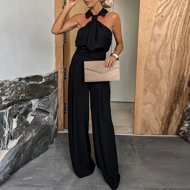 Patrishia - Holle off-the-shoulder feest jumpsuit