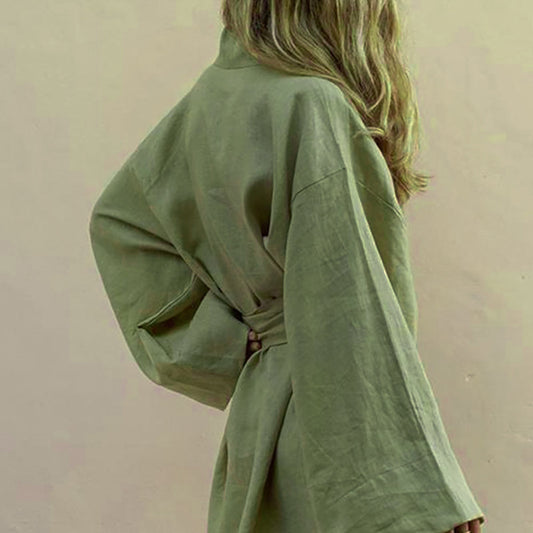 Robe kimono verte