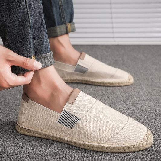 Devin - casual ademende espadrille voor heren