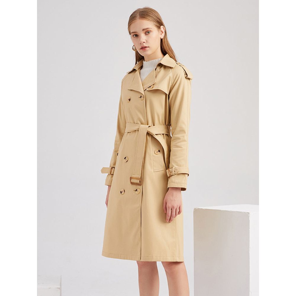 Trenchcoat - Tijdloos - Weerbestendig, Elegante Pasvorm, Hoogwaardige Kwaliteit - Perfect voor Wisselvallig Weer