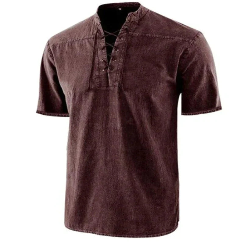 Hanski - Chemise col V pour homme