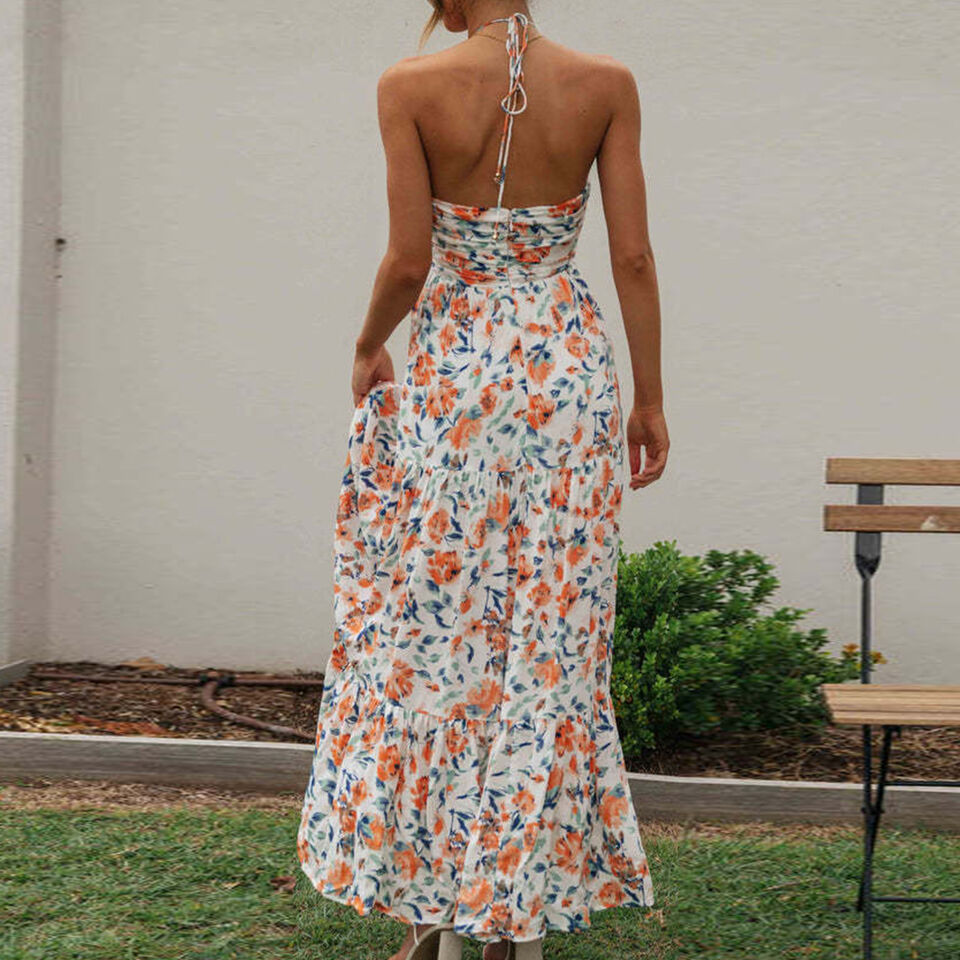 Avaline - Floral maxi dress for women