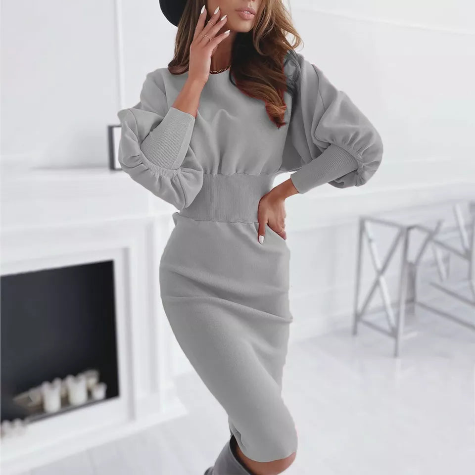 Josephine - Women's Puff Sleeve Bodycon Dress